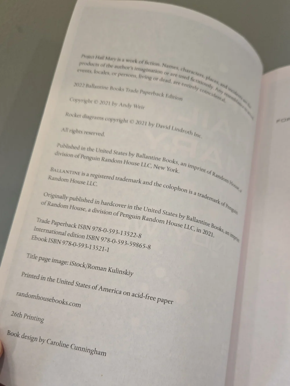 Project Hail Mary Paperback Book - Picture 5 of 6